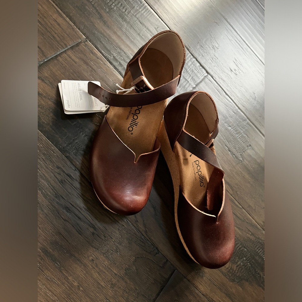 New with tag Papillio by Birkenstock wedge dress shoe size 39